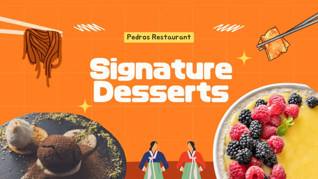 Pedros Signature Desserts